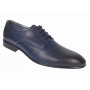 Pantofi Derby bărbați bleumarin din piele naturală perforată 346ABLM